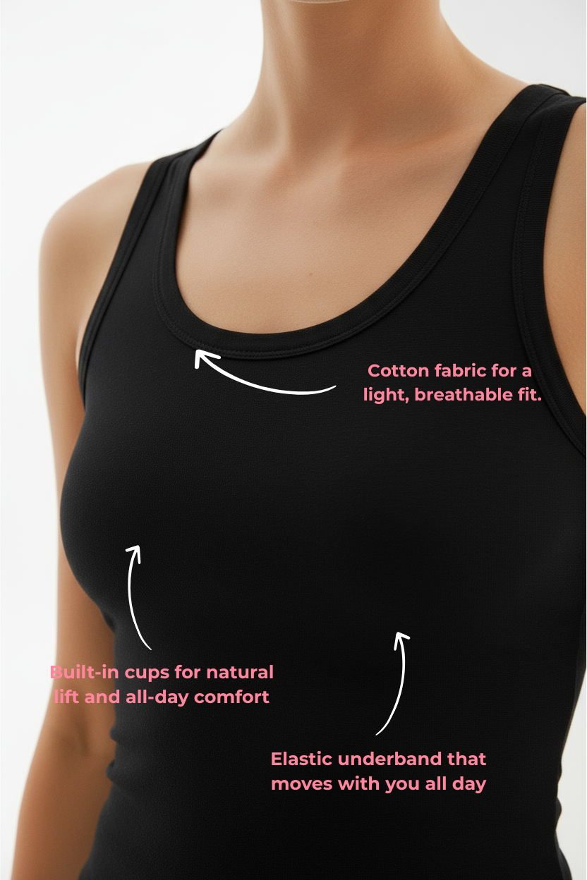 No-Bra Tank Black